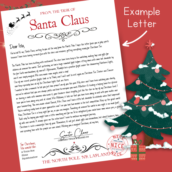 Personalised North Pole Letter 2024